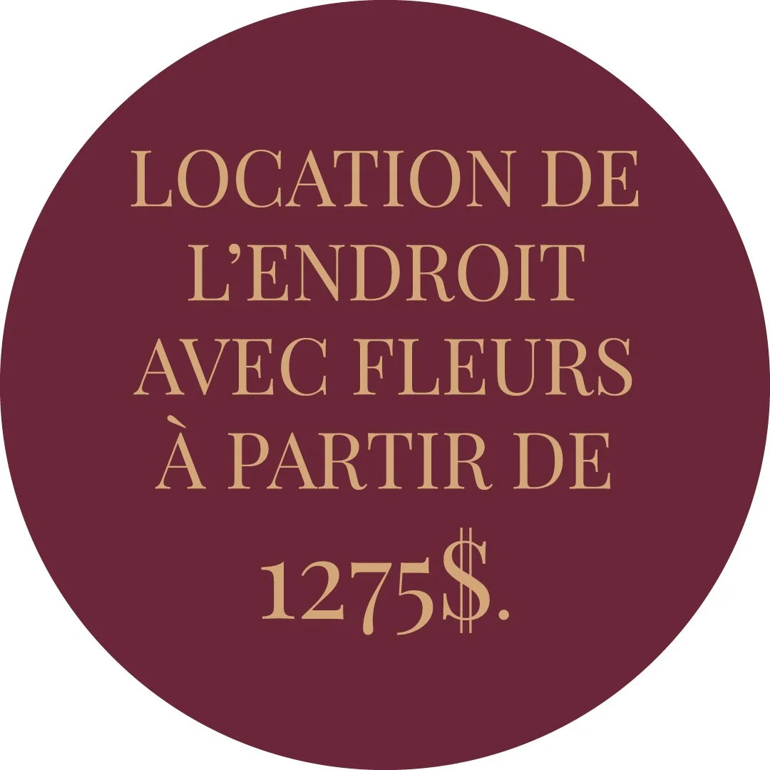 Annonce sur une location avec fleurs à partir de 1275 dollars.