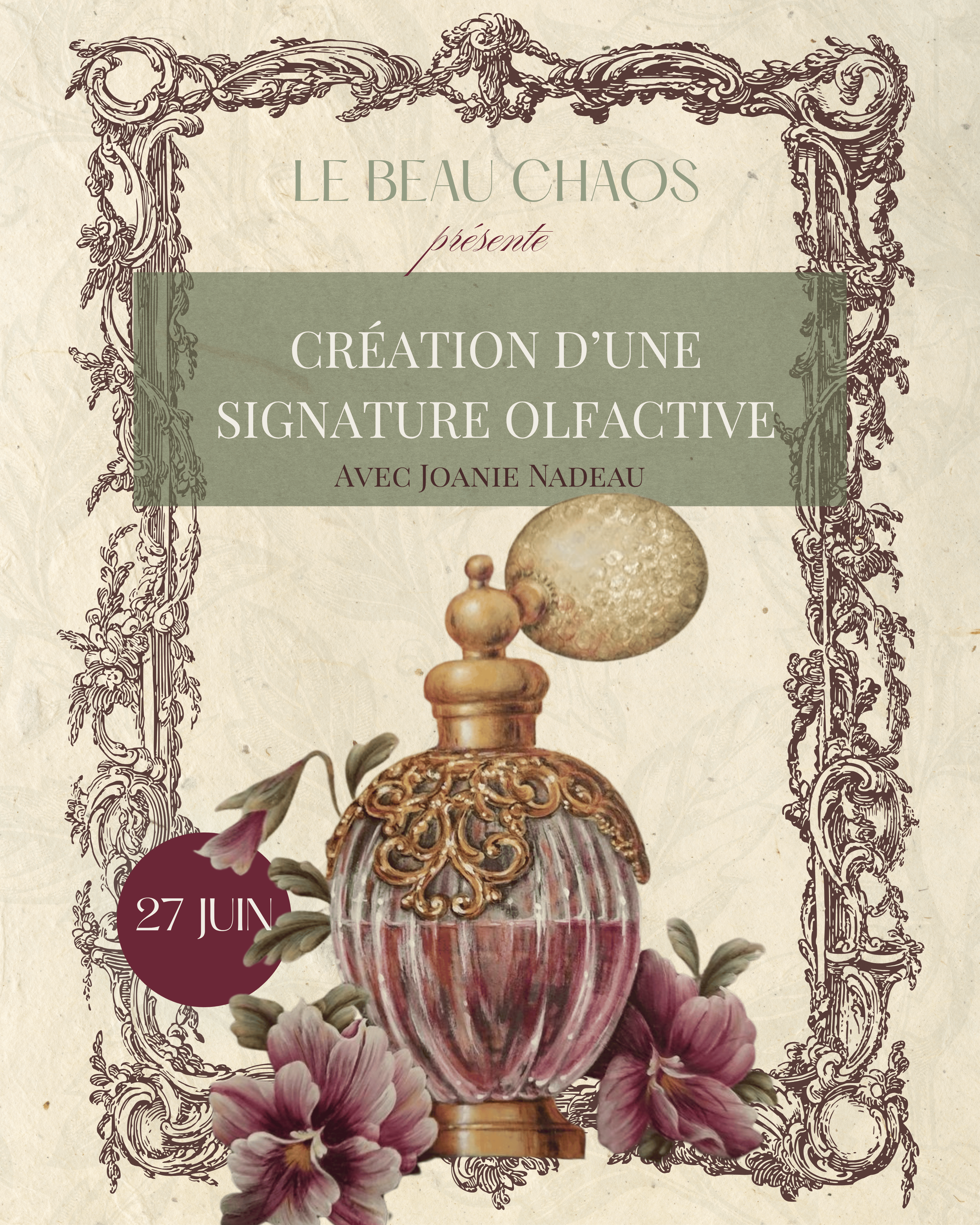 Création d'une signature olfactive