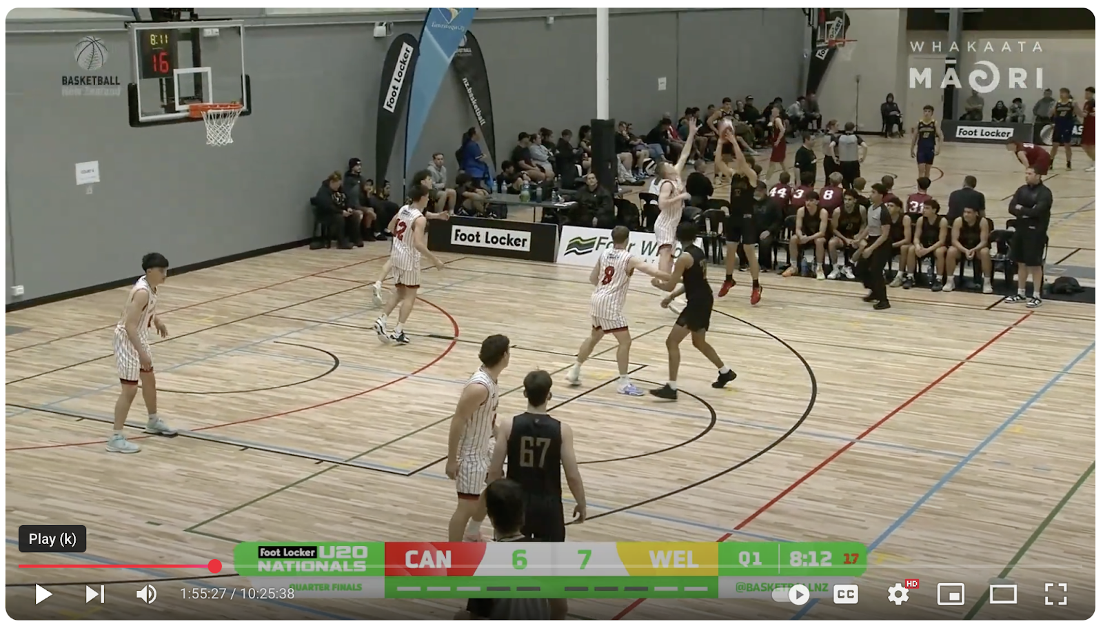 Wellington representatives took the court in a quarter final against the reigning champions, Canterbury, in the Footlocker U20 New Zealand Basketball Championship. Shooting 80% from 3-point, Tui Howe is a key player - delivering 4/5 from 3! #3andD