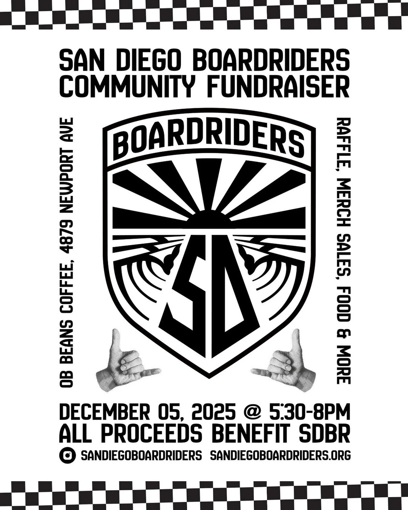 This Friday we&rsquo;ll be having our kickstarter event to raise funds and awareness for the San Diego Boardriders club! Come by to get involved and learn more about why it&rsquo;s happening and what we have planned for the future! Community + food +