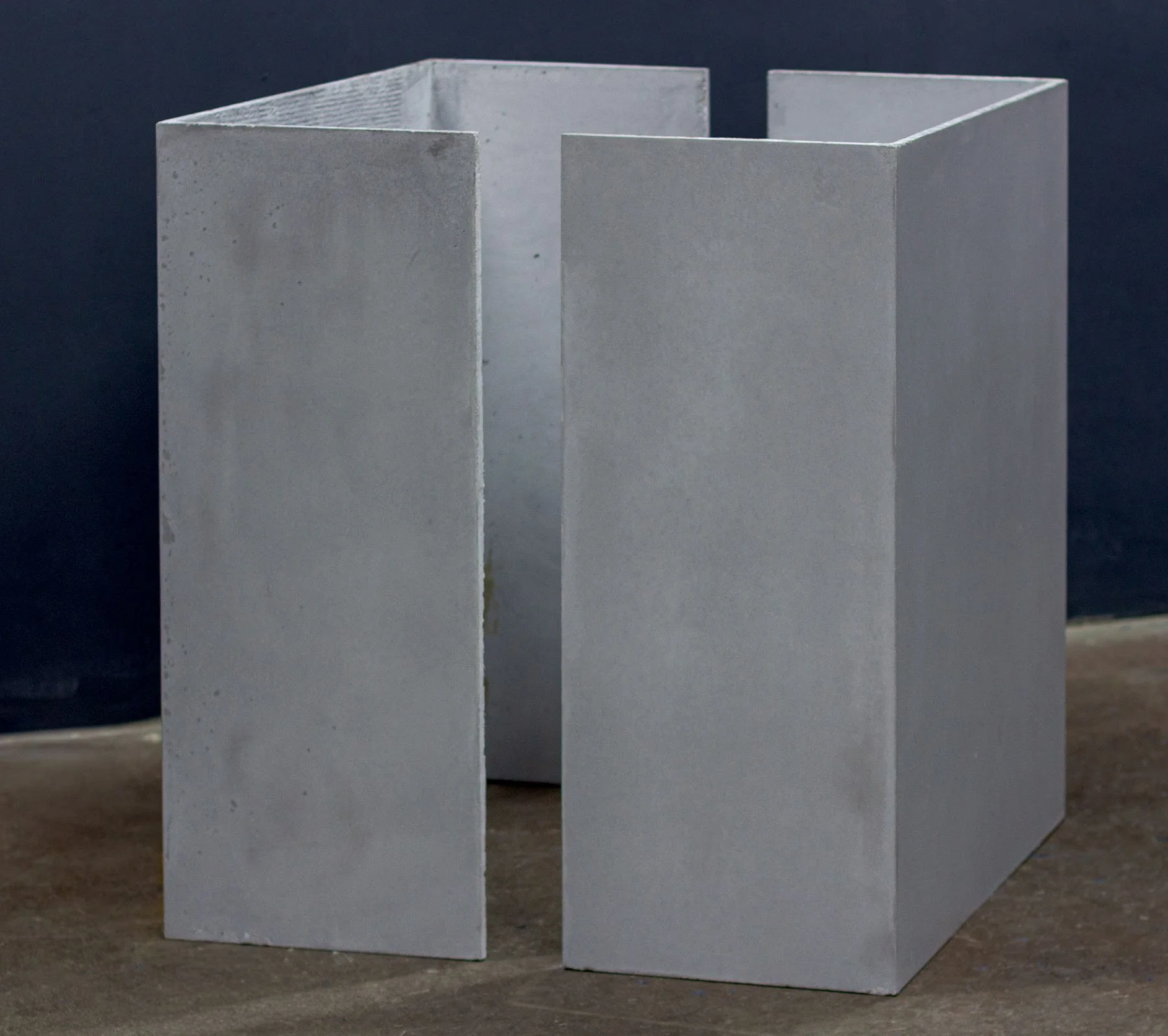 Prefabricated concrete column wrap prototype components.