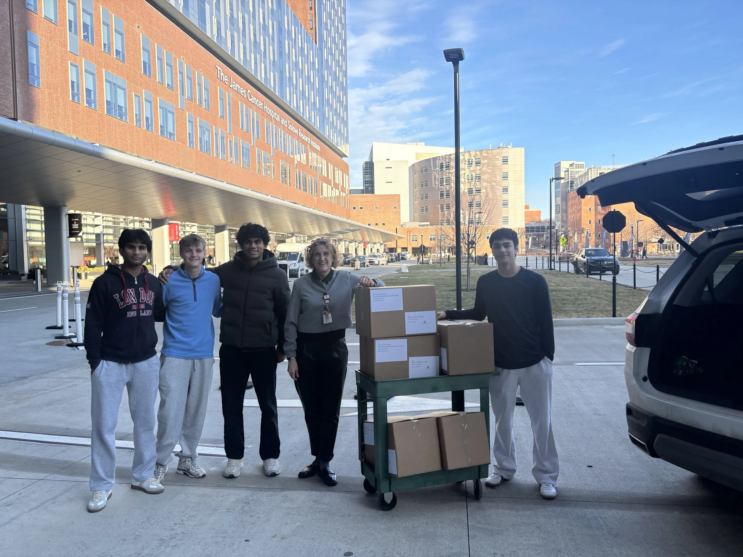 Book Delivery to Create Patient Library at the James Cancer Hospital