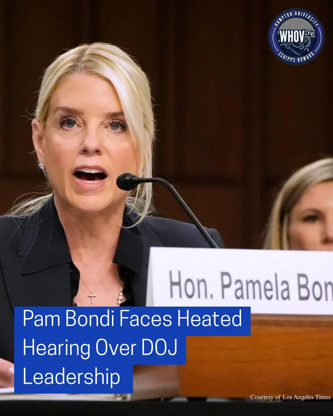Attorney General Pam Bondi faced sharp questioning Tuesday during a Senate Judiciary Committee hearing. Lawmakers pressed her on claims of politicizing the Justice Department and her ties to President Donald Trump and the Epstein files.
Bondi defend