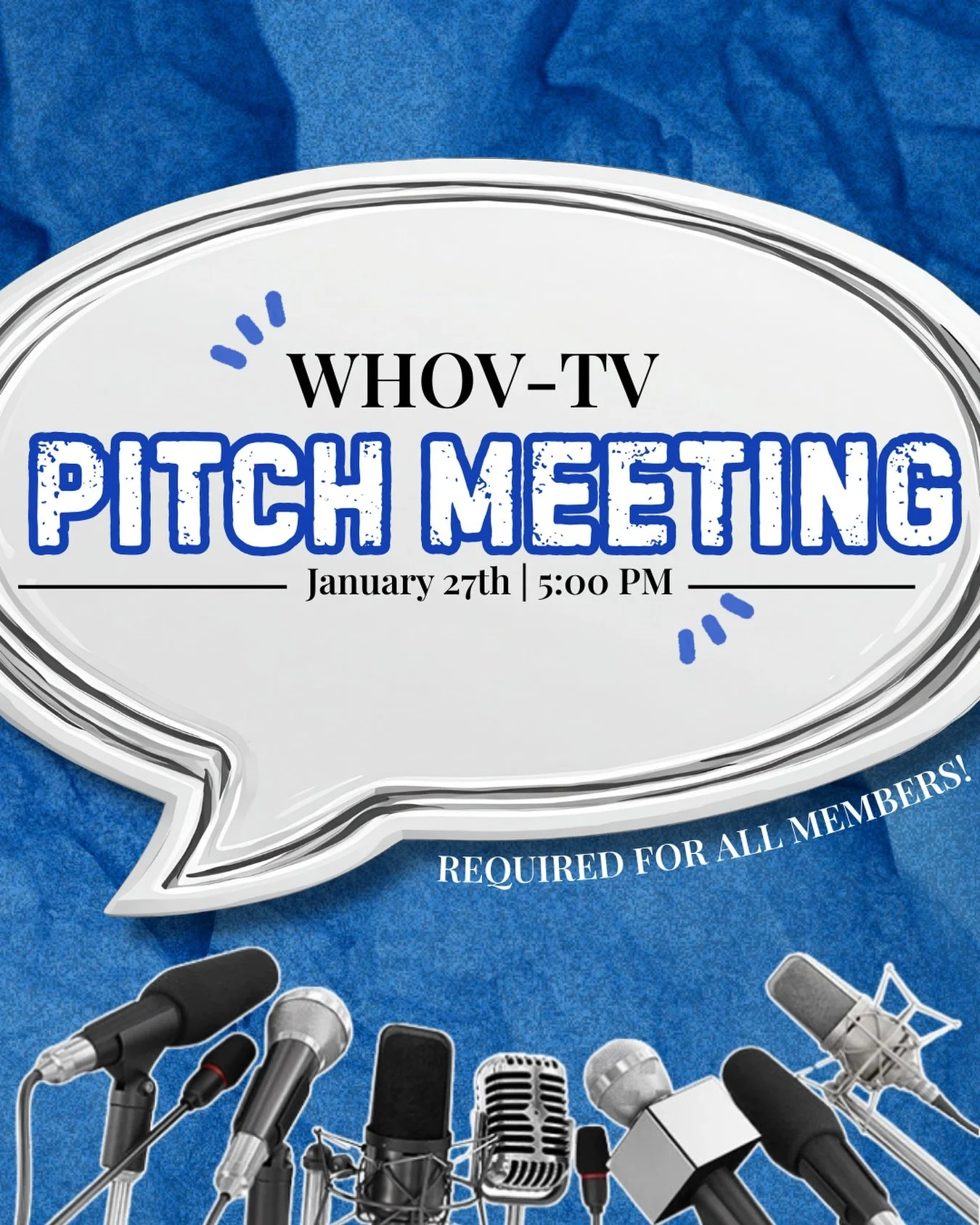 IT&rsquo;S ALMOST TIME! 
Our first pitch meeting is happening today!
⏰ 5 PM
🔔 Mandatory for all members
Location dropping soon&mdash;don&rsquo;t miss it! 

#whovtv #hamptonuniversity