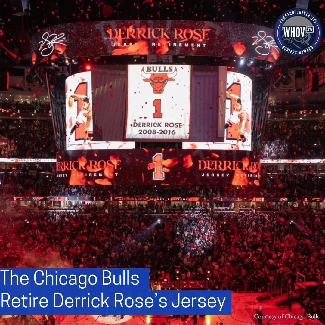 NBA star Derrick Rose was honored this weekend as his jersey was officially retired.

Rose became the youngest NBA MVP in league history and played 16 seasons in the league. He was recognized as a symbol of hope, resilience, and leadership both on an