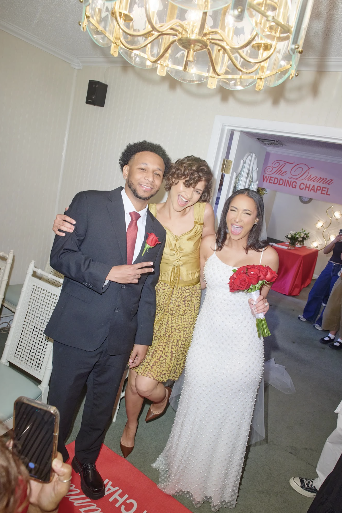 Zendaya Crashes a Vegas Wedding to Promote The Drama