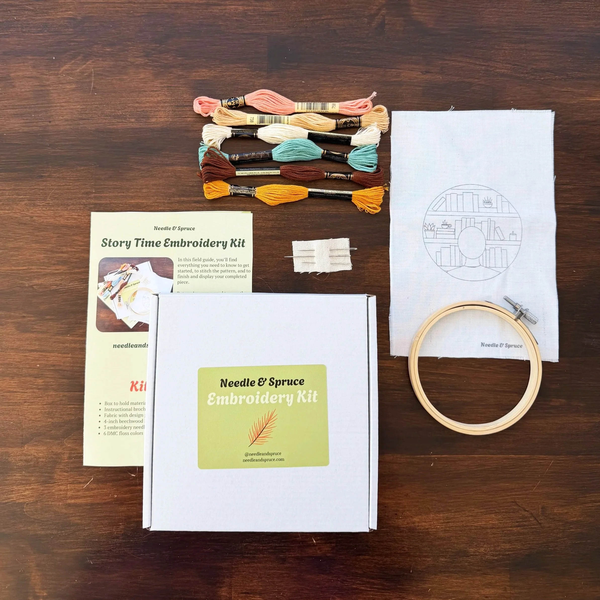 Story time embroidery kit