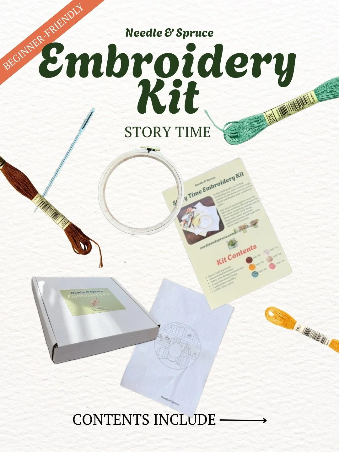 📚Introducing: Story Time Embroidery Kit ☕️

It&rsquo;s finally here! A beginner-friendly, 4-inch kit, containing everything you need to get started right away. 

For the book lovers, shelf organizers, and people who can&rsquo;t leave a bookstore emp