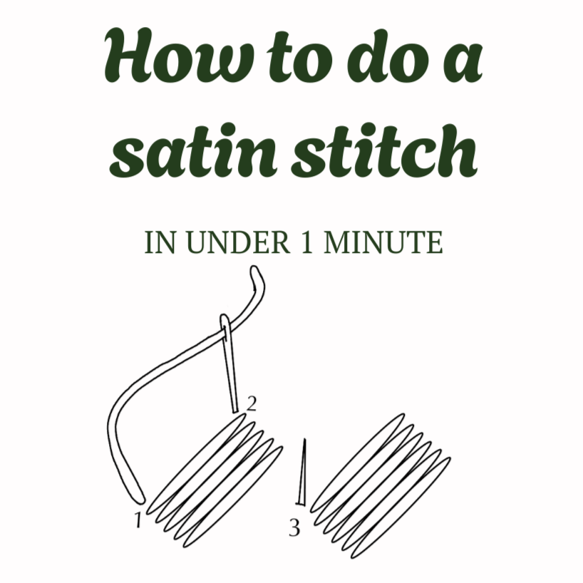 How to Do a Satin Stitch in Embroidery (Step-by-Step Tutorial)