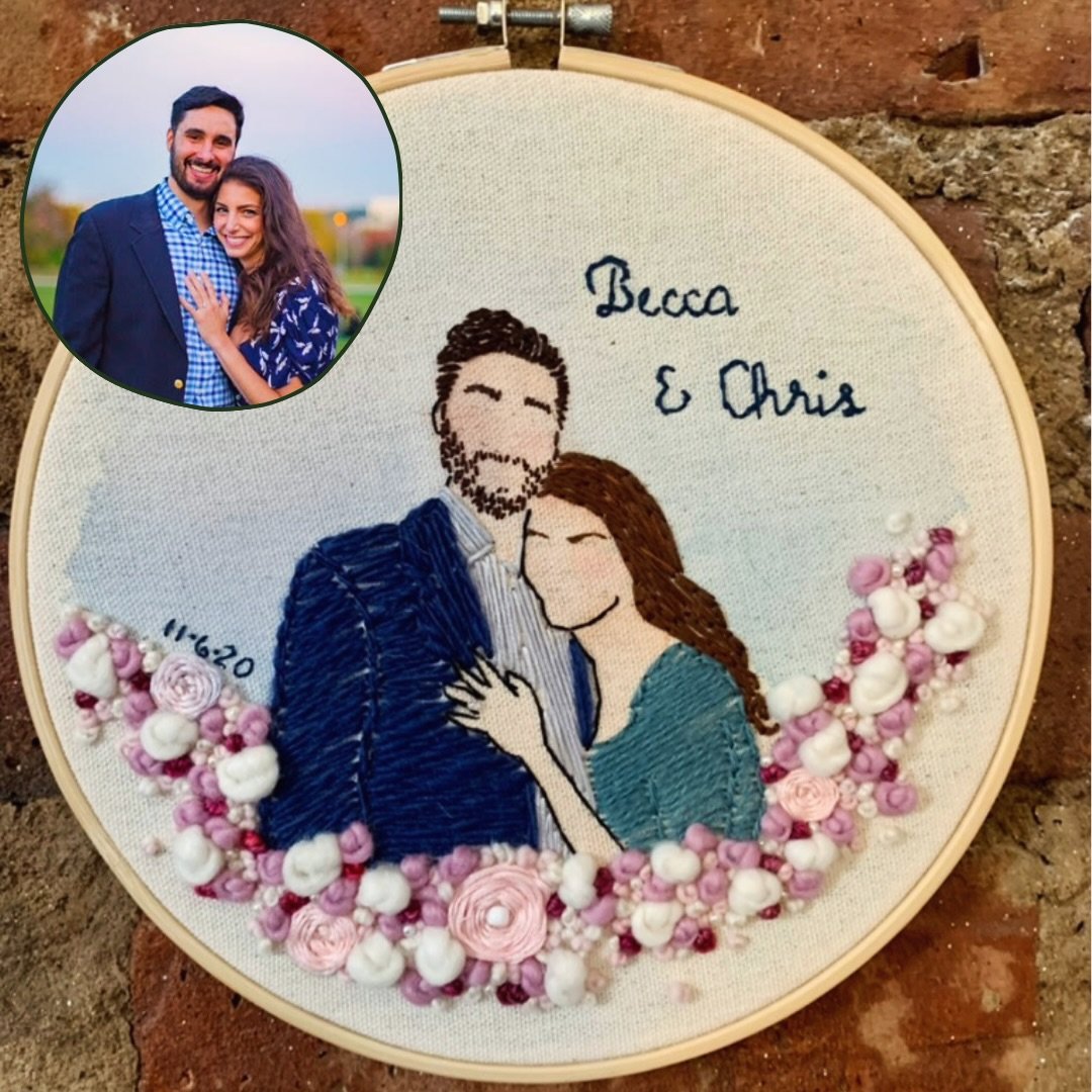My production calendar is filling up, but I still have room for a couple more custom embroidery commissions over the next few months!

From favorite memories and meaningful places to portraits and one-of-a-kind gifts, I love turning personal ideas in