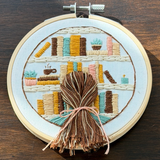 hand embroidered pony tail hair