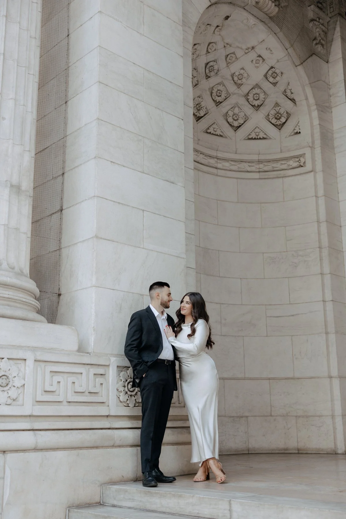 NY Public Library Engagements: Emily &amp; Donato