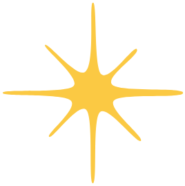 A golden starburst symbol with multiple points radiating outward.