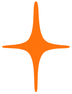 Simple orange star shape on a white background.