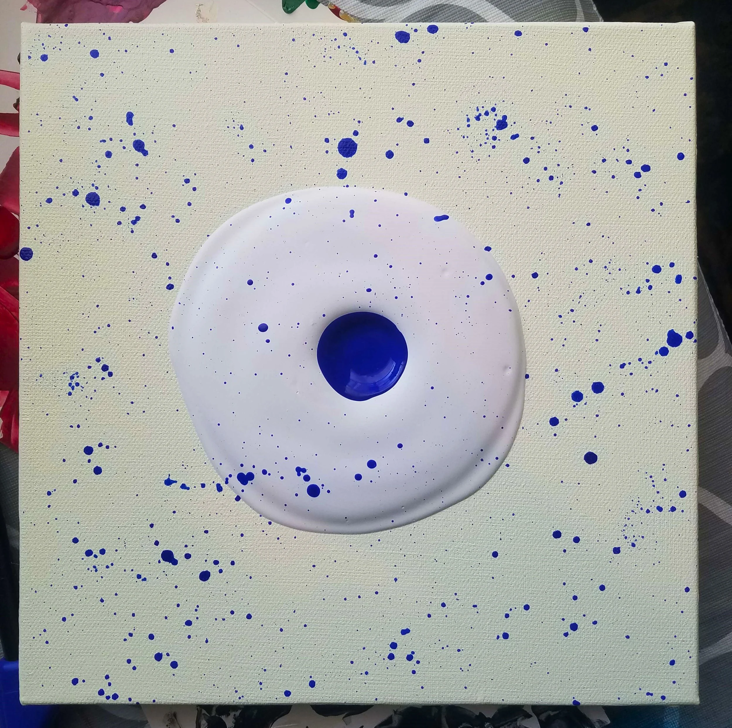 "Trying to focus on making art and my creative instincts while the sociopolitical system we live in collapses all around us"