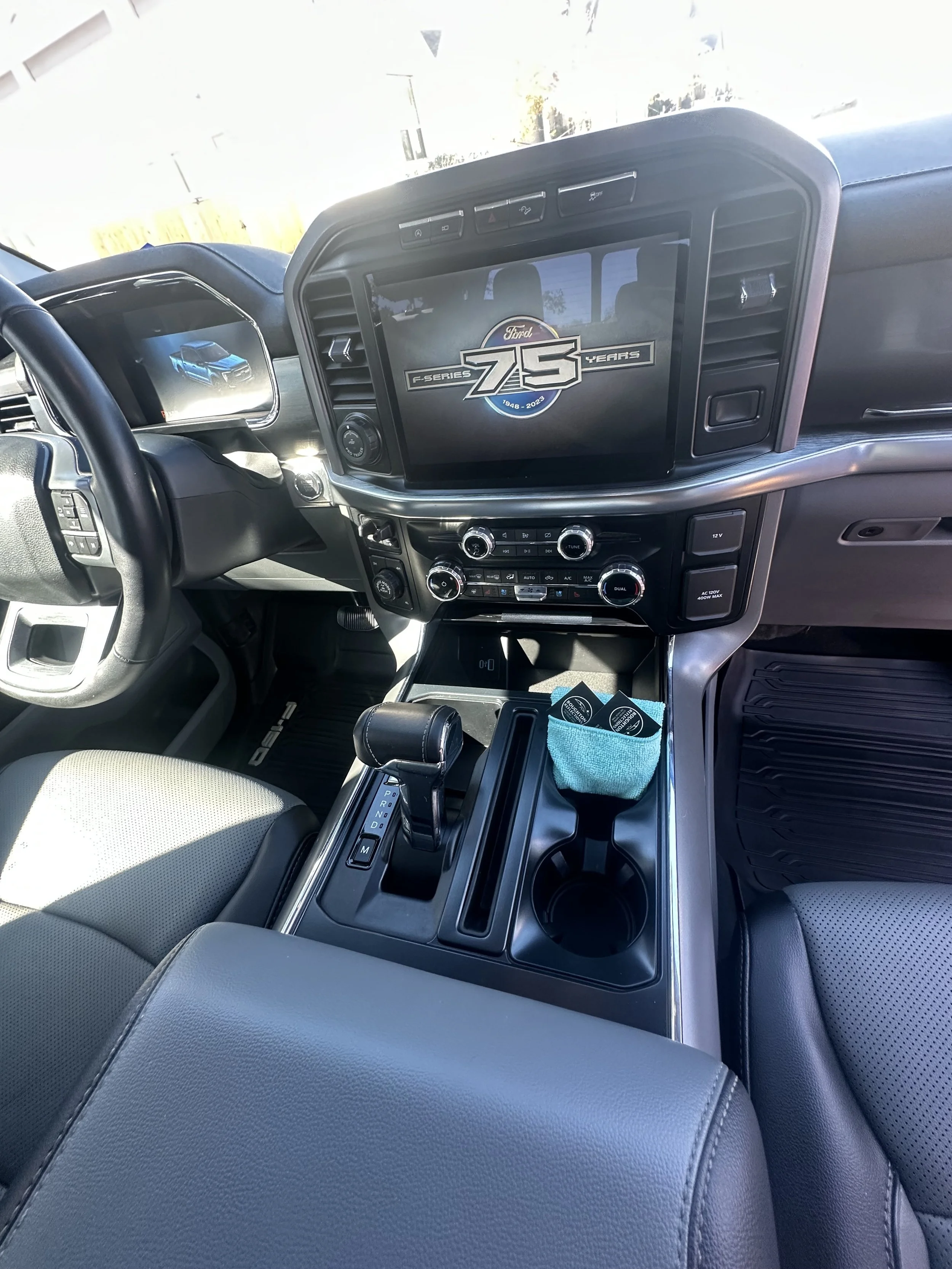 Interior detail got this F-150 looking brand new in Hutto Texas