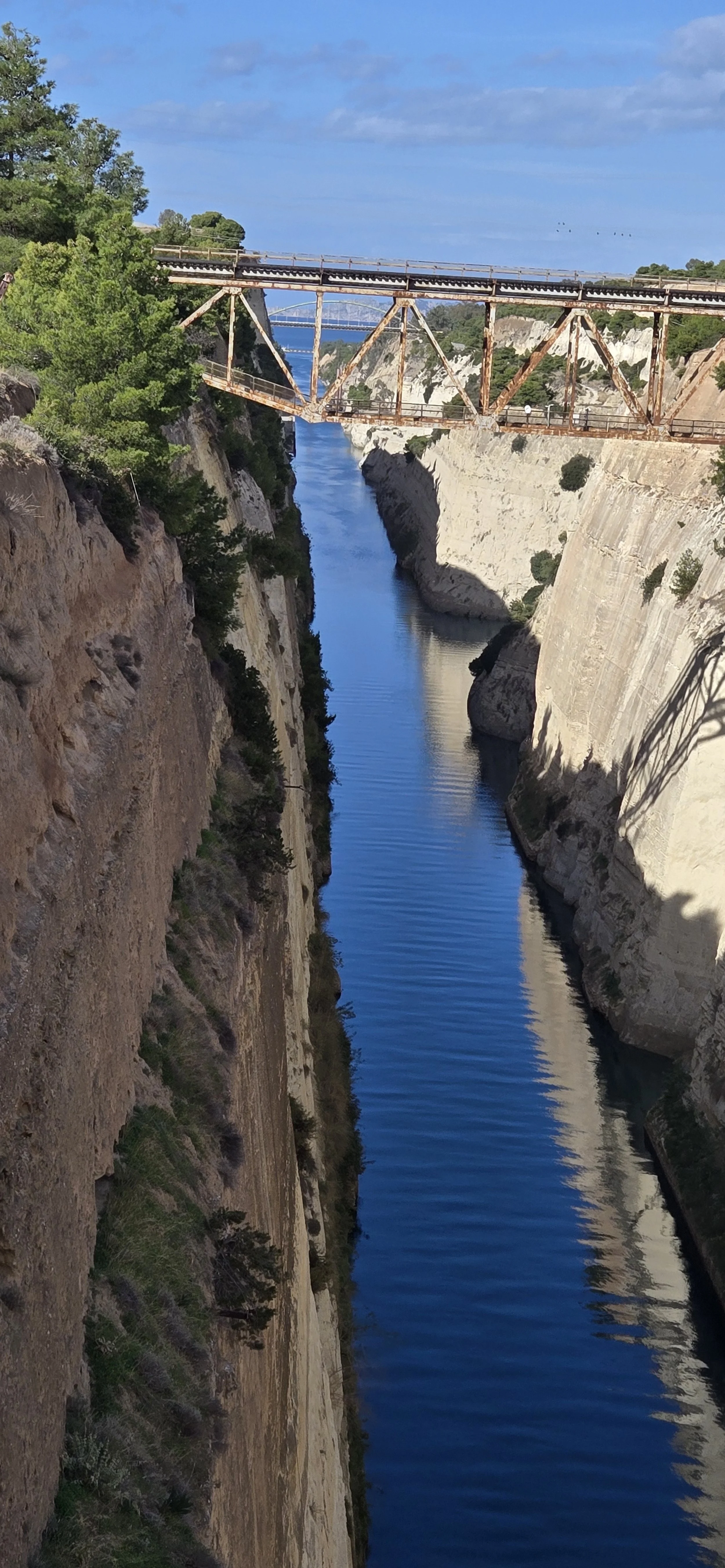 Corinth Canal take from the view on the foot bridge. photo taken by CompassChaos13 Nov 2025