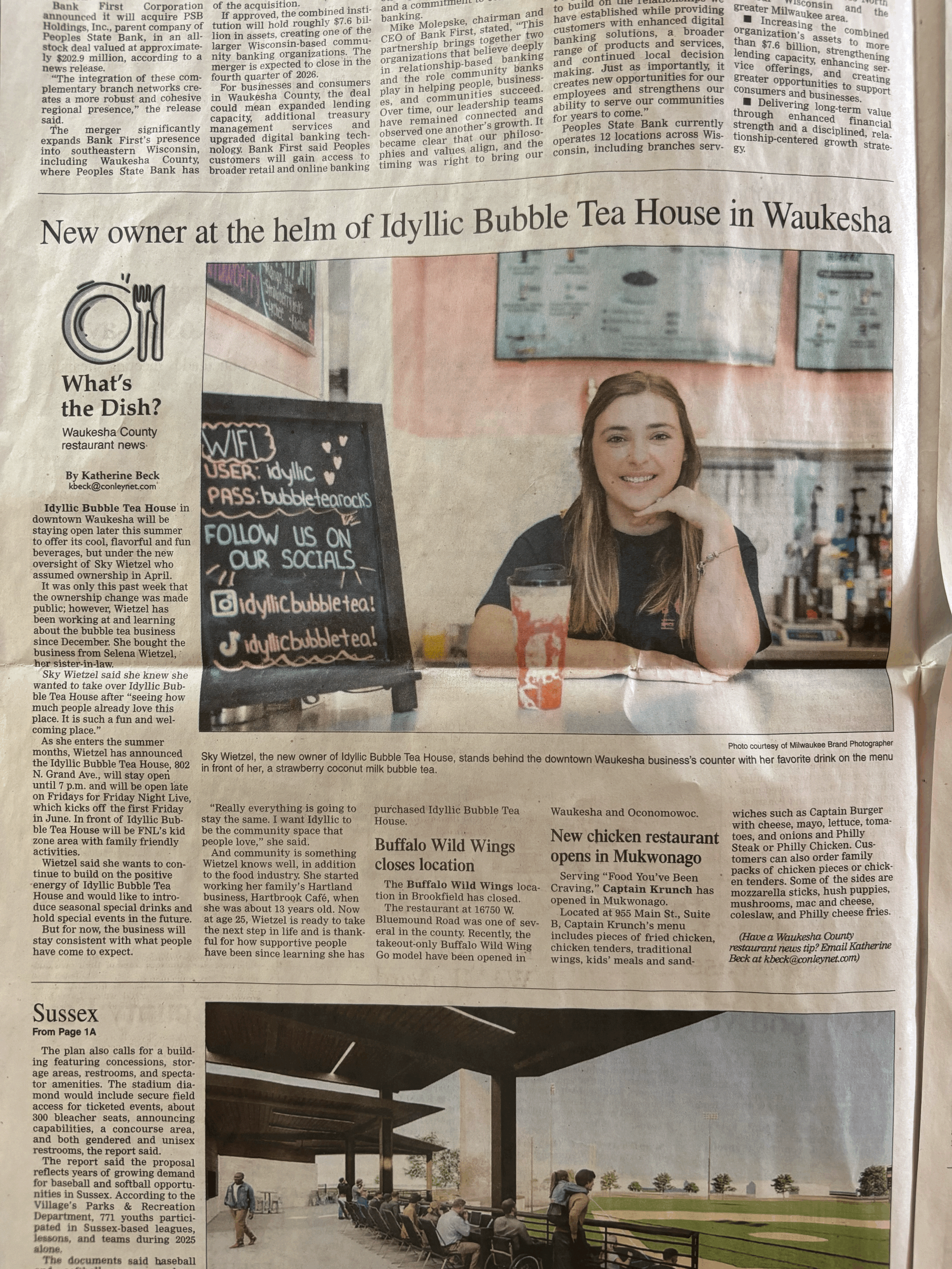 Our Photos Featured in the Waukesha Freeman!