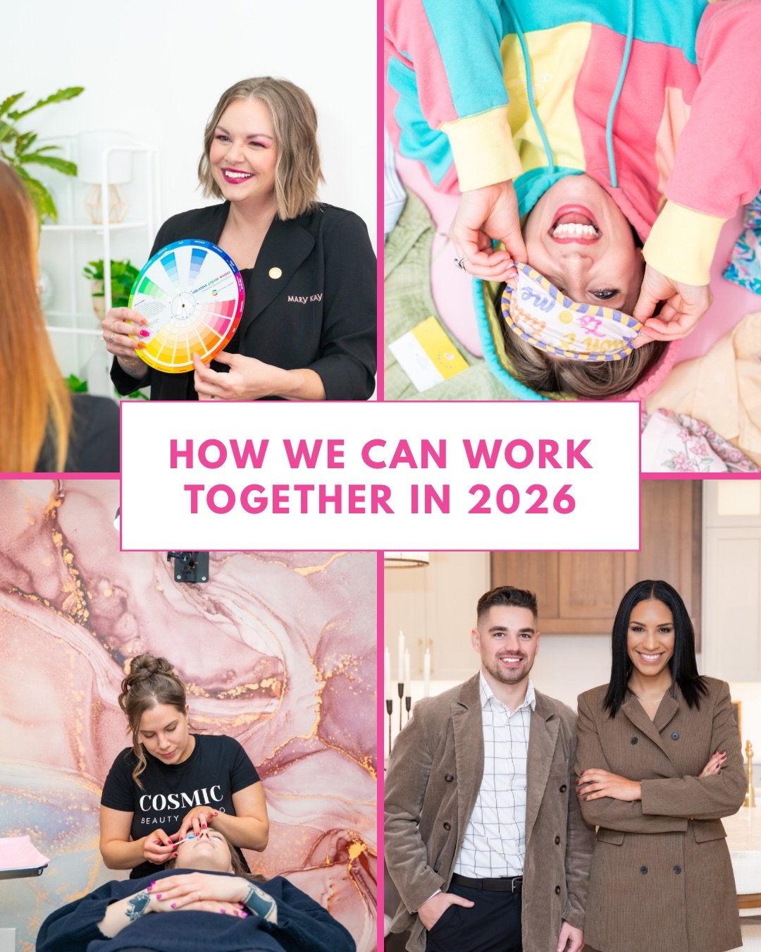 Wondering how I can help with your business this year? Let me make it easy! 

Swipe through to see how I help entrepreneurs, business owners and team stand out online, attract their dream clients and make marketing their business easier. 

Our studio