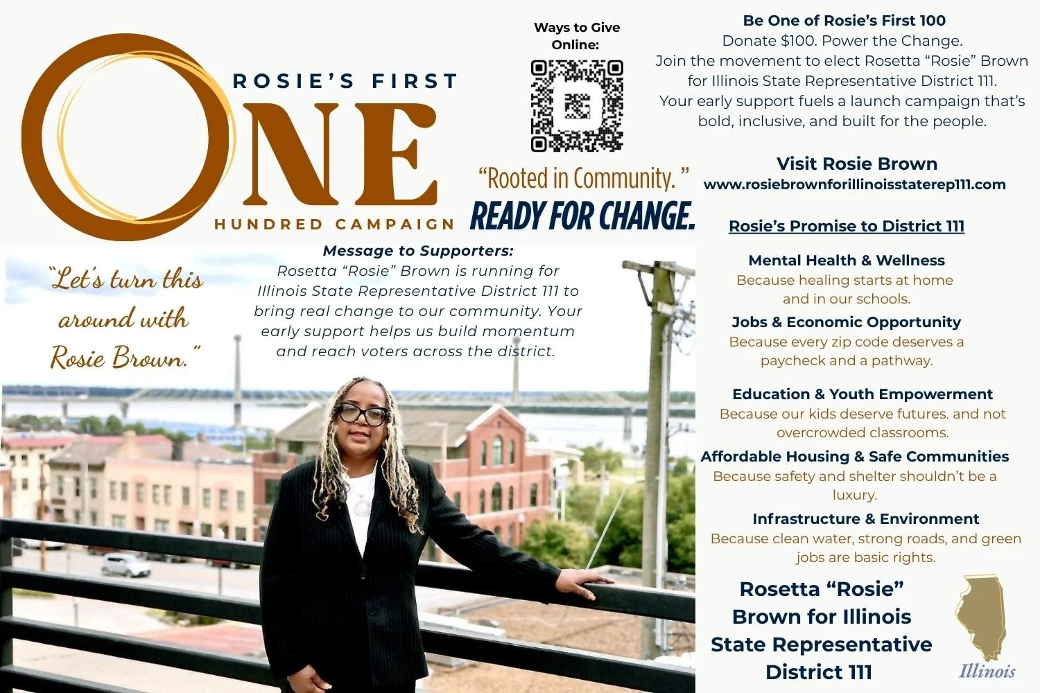 Rosie's First $100 Campaign