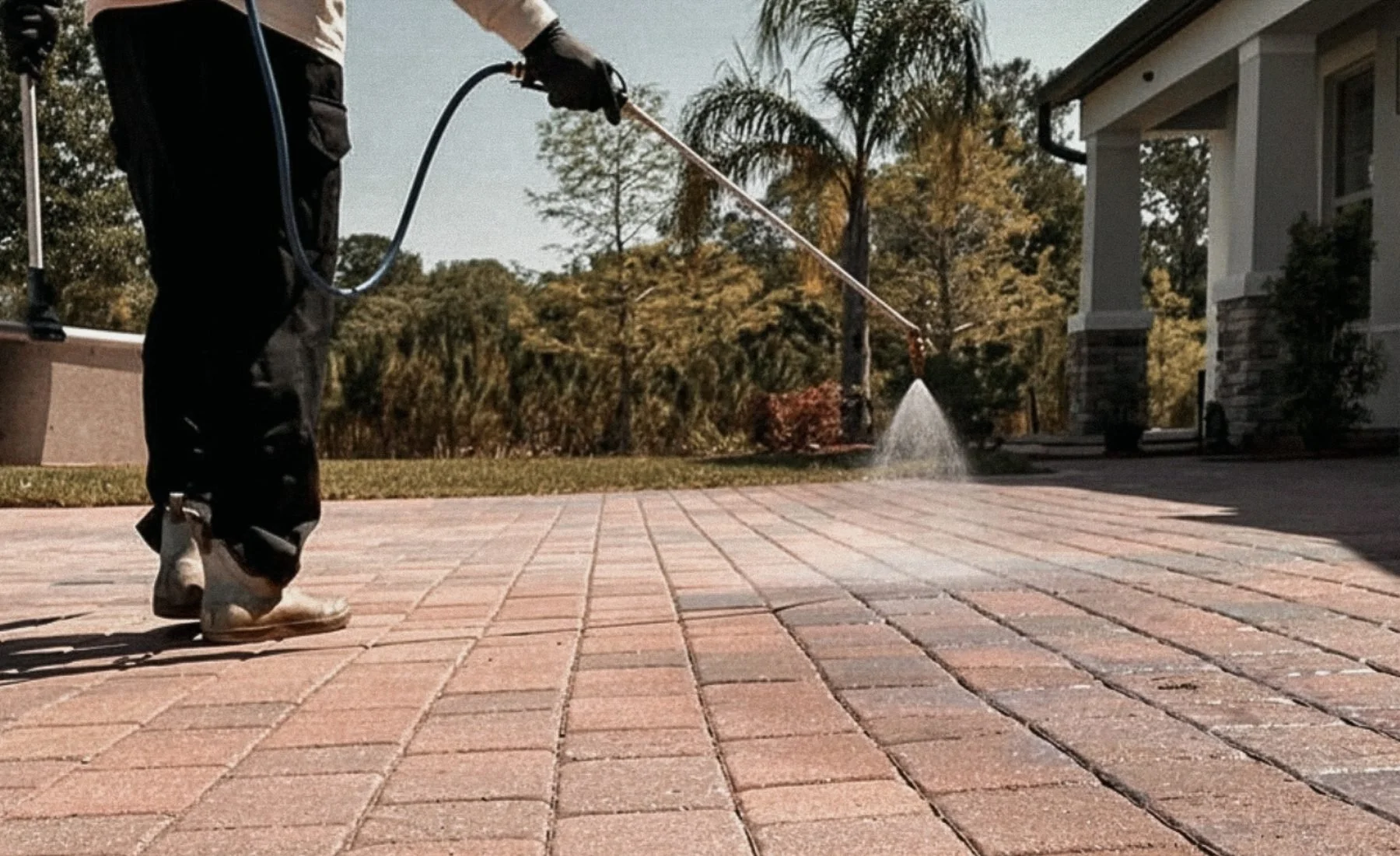 Professional exterior surface sealing for pavers in Broward County