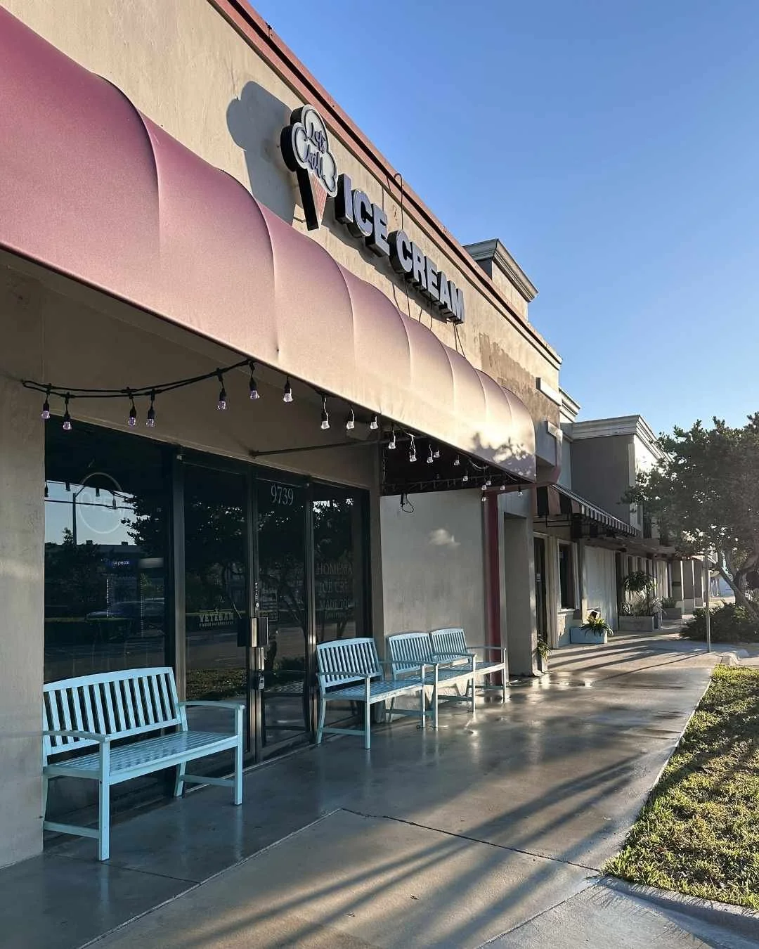 Clean concrete sidewalk after professional exterior surface cleaning in Coral Springs Florida.