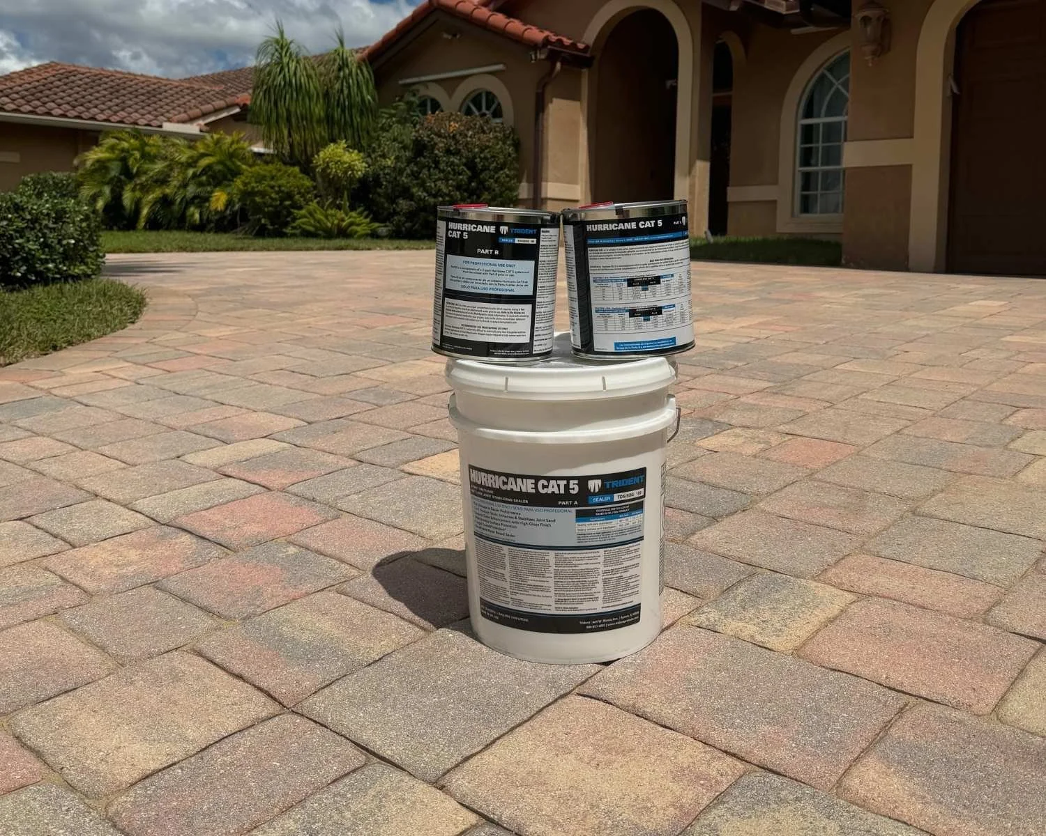 Professional paver sealant product used by BravaSurface in Broward County.