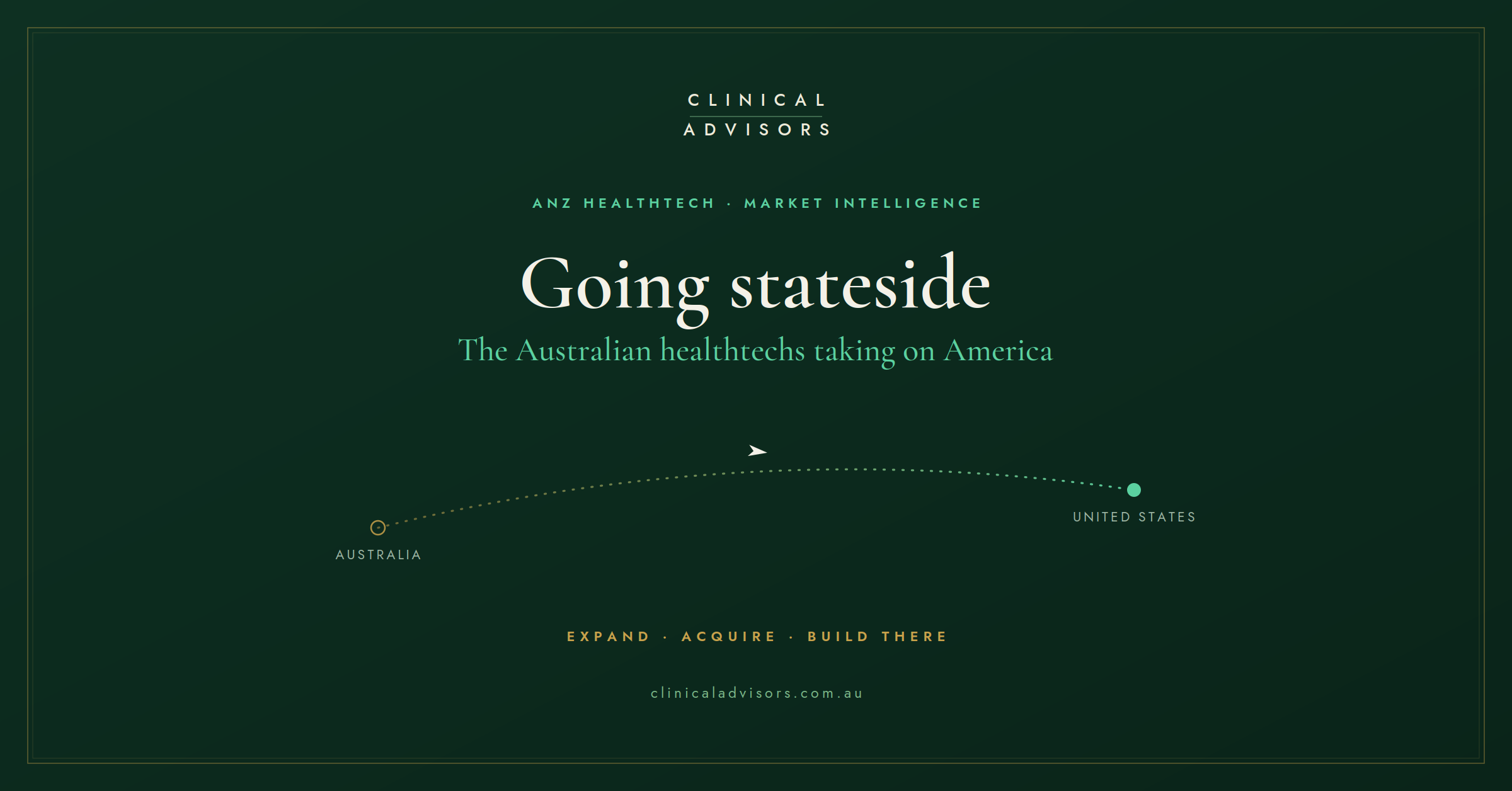 Going stateside: Australian healthtech taking on America