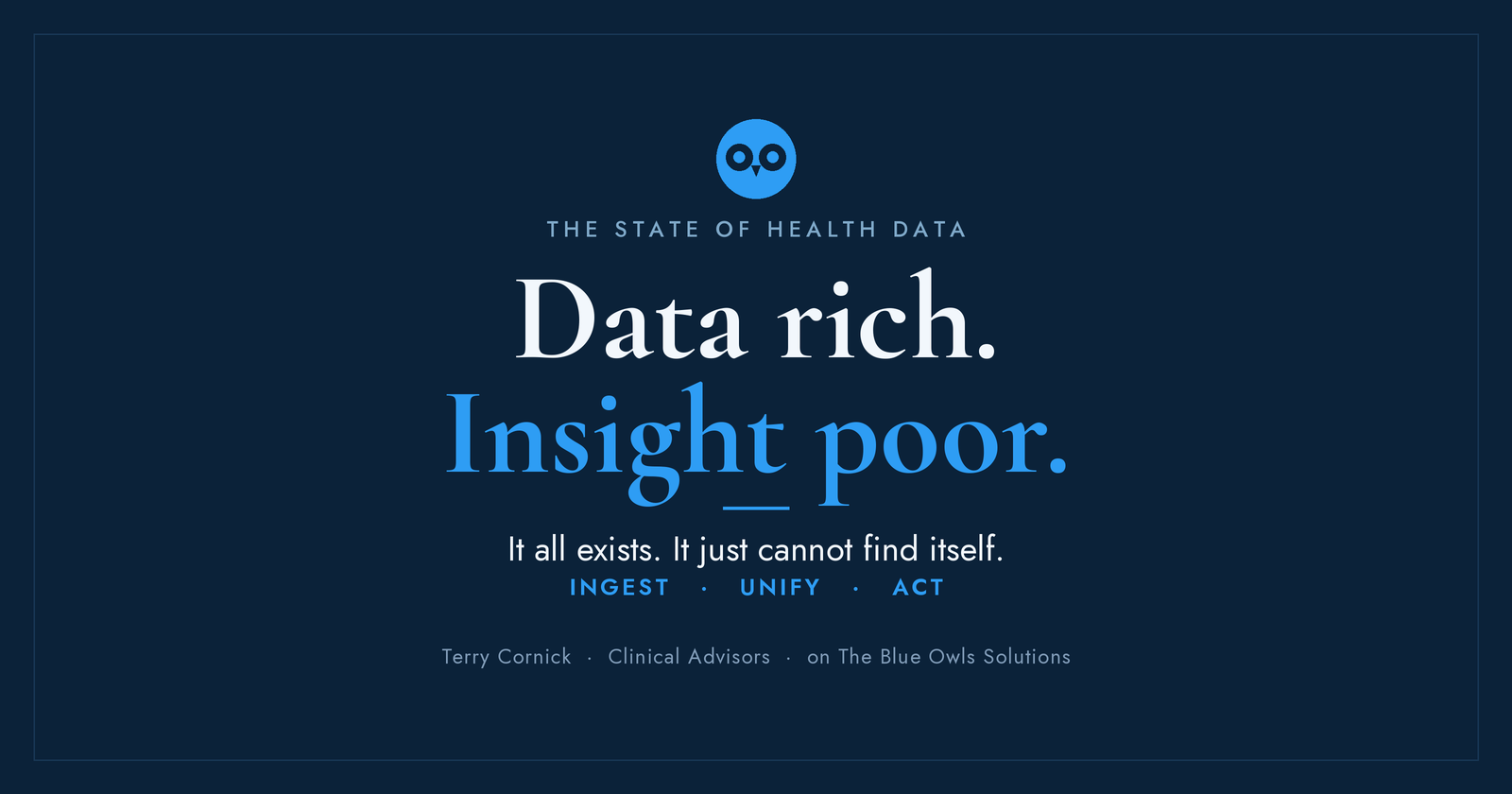 Data rich, insight poor