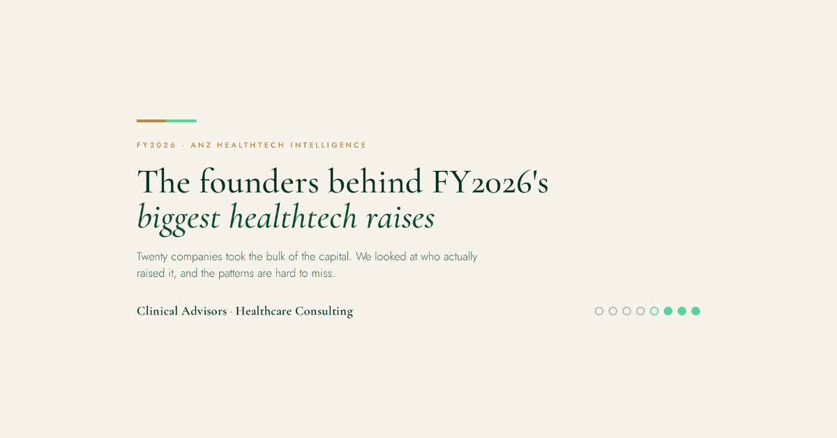 The founders behind FY2026's biggest healthtech raises
