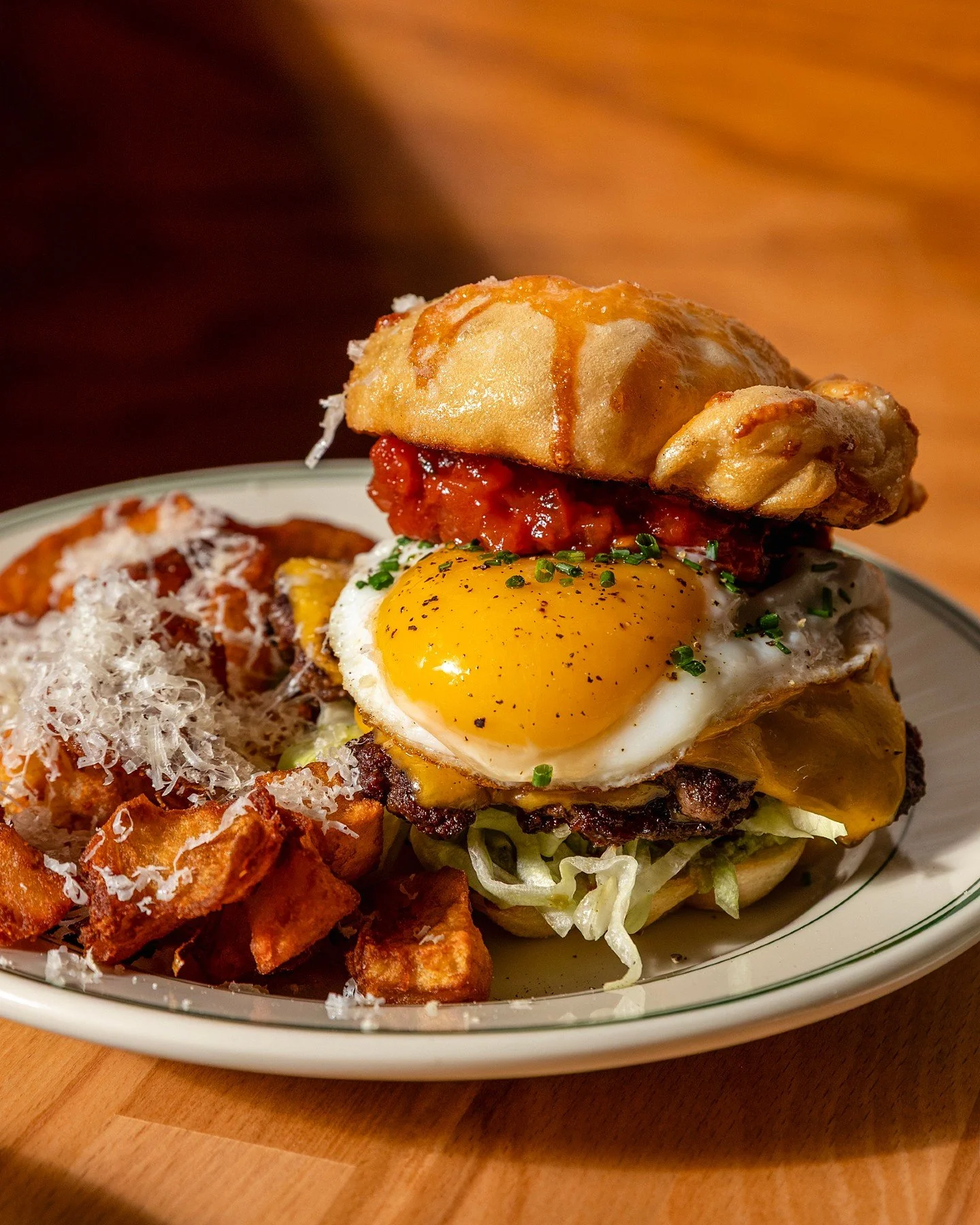 Flower Day and this&hellip;

The Marrow Brunch Burger >> ensaymada bun from JP Makes and Bakes, MDP bacon and beef blend patties, avocado mash, tomato jam, fried egg, tallow fried potatoes on the side.

Load up on flats, fuel up here. Brunch al