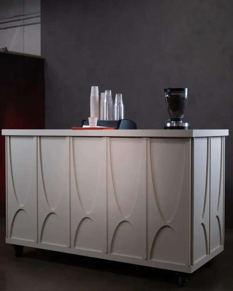 Eyevel espresso bar at a corporate event