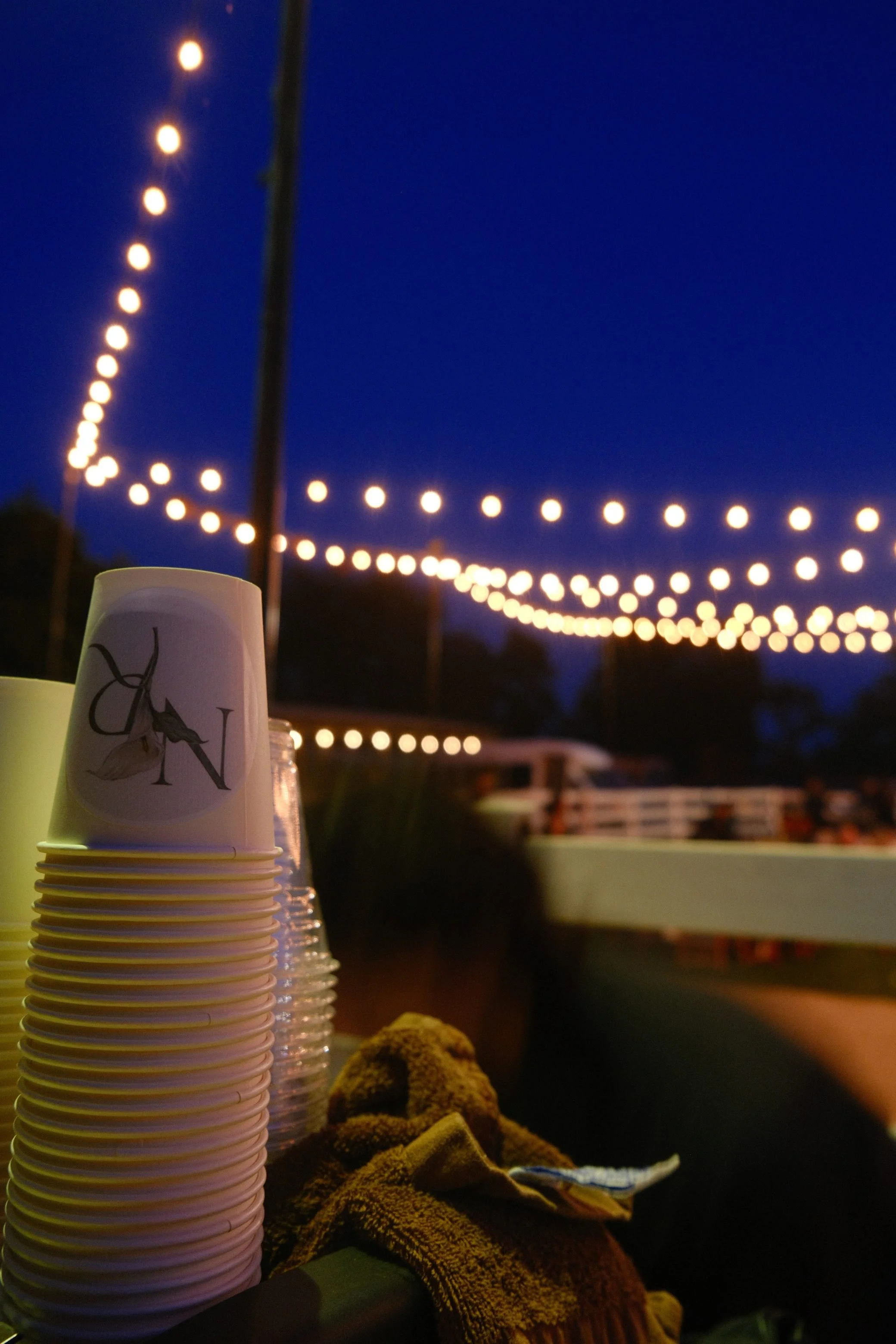 Eyevel coffee cart at a Southern California wedding