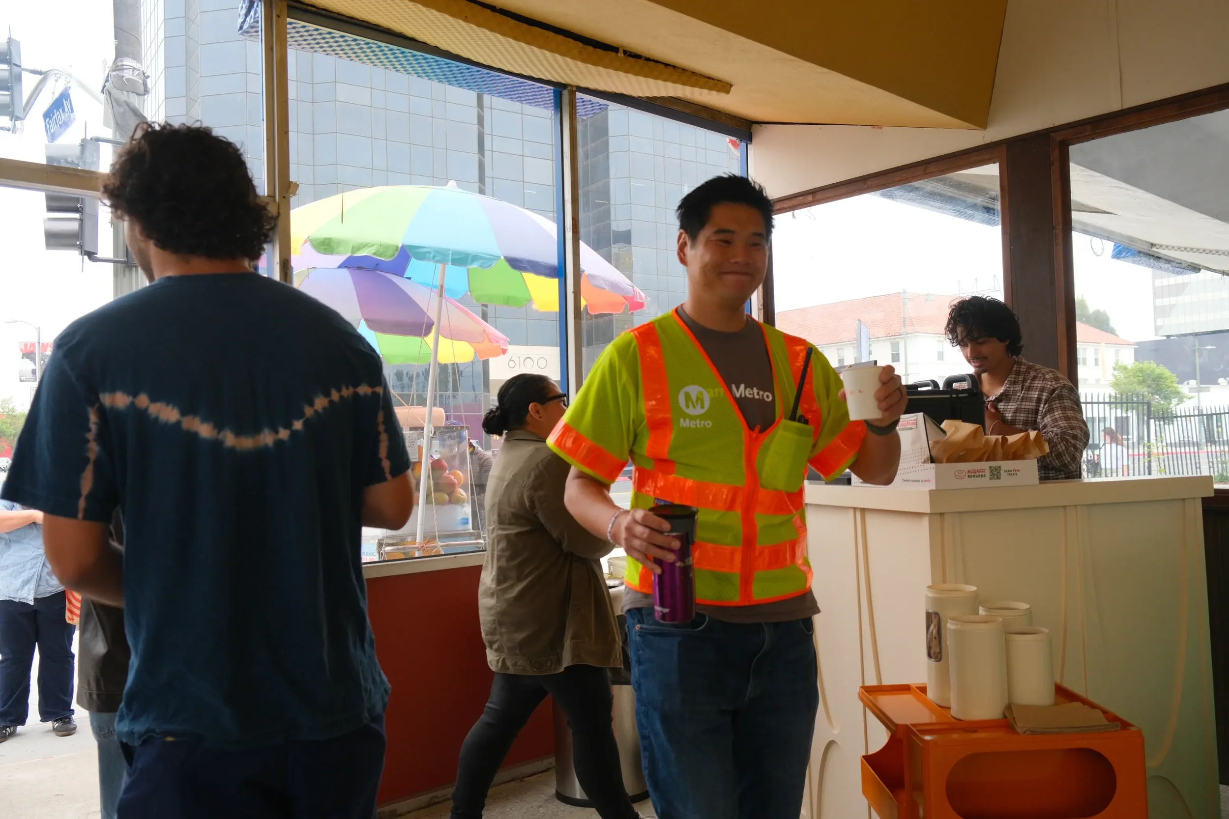 Guests gathered at the Eyevel coffee bar, photo 4
