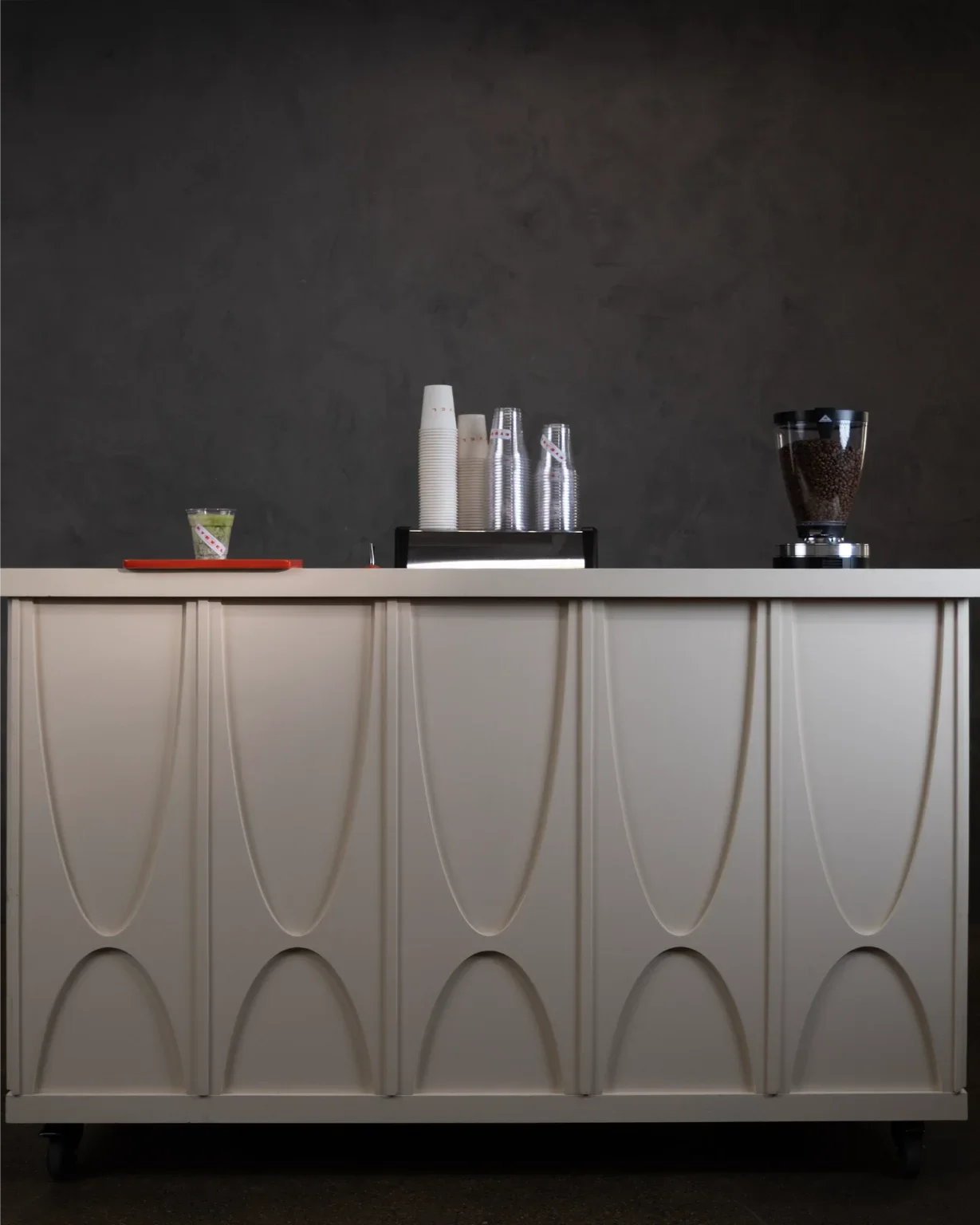 Eyevel espresso bar at a corporate event
