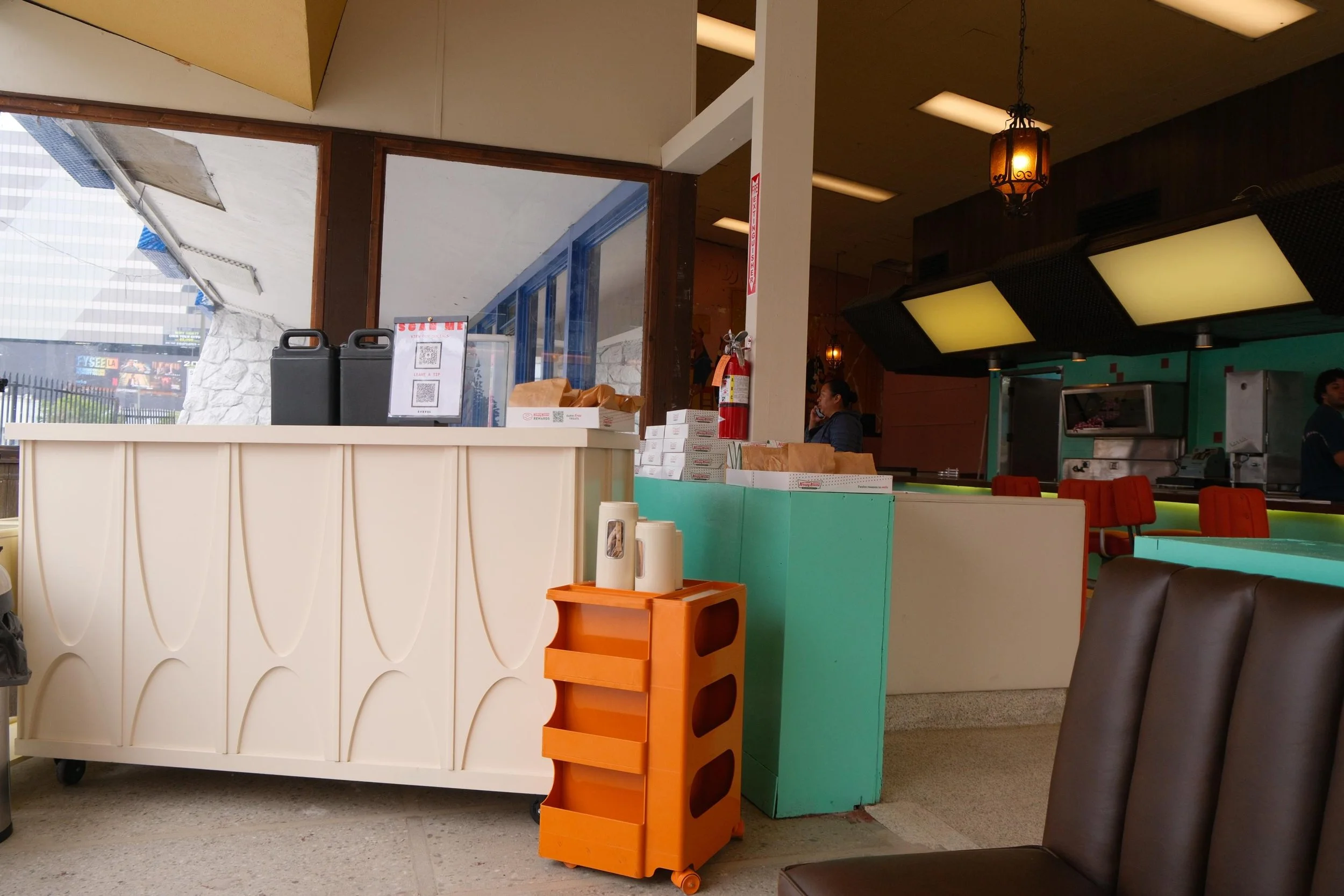 Eyevel coffee bar at a private celebration