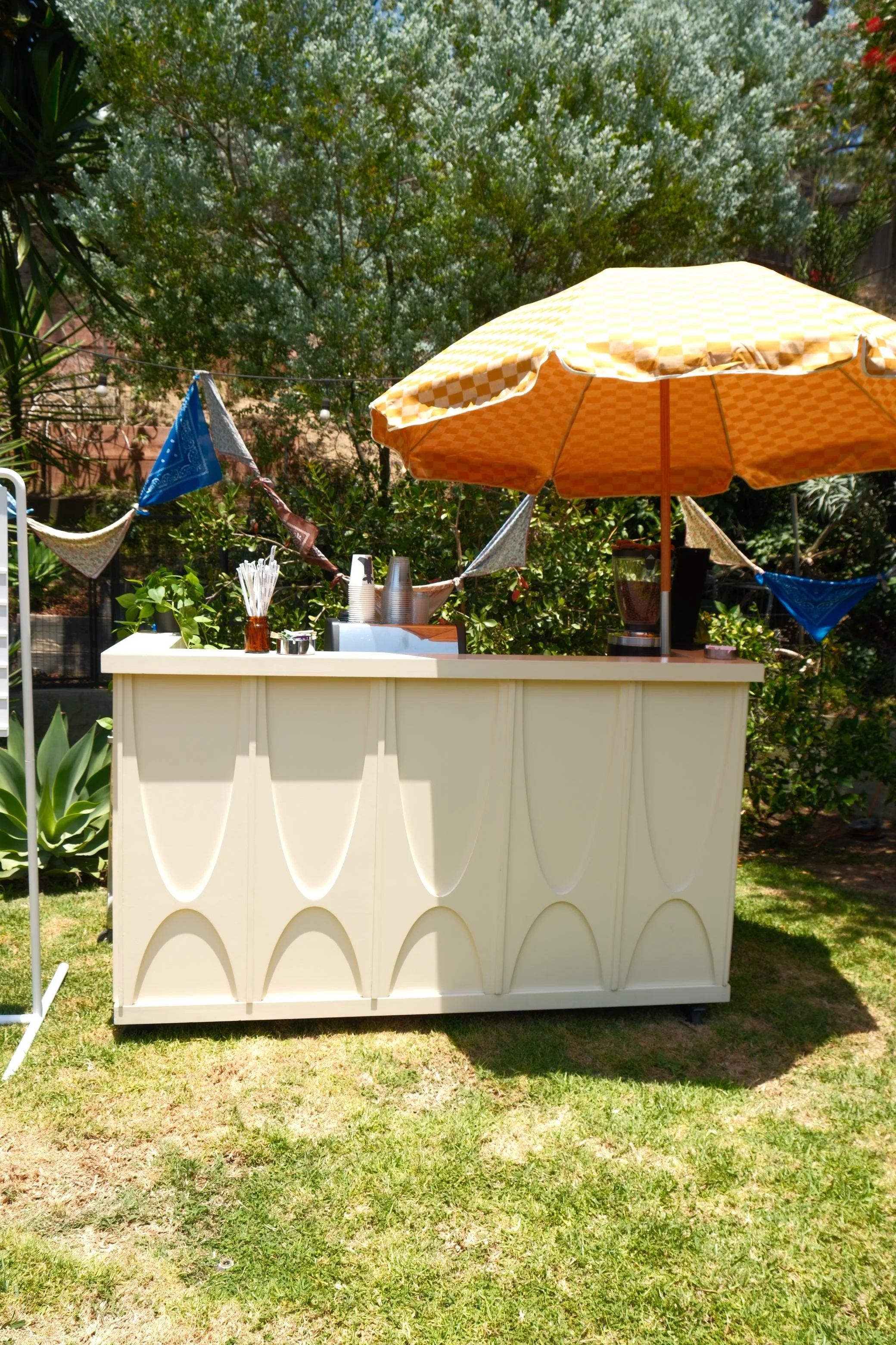 Eyevel coffee bar at a private celebration