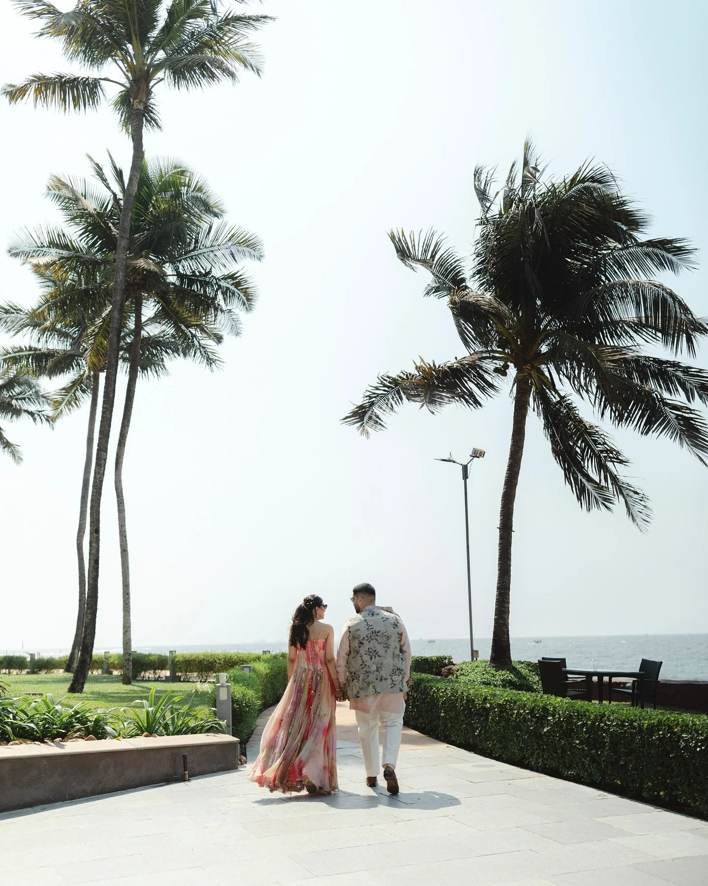 Swaying trees by the sea, sunlit decor and heartfelt laughter @shreyakapoor96 and @yashdogra haldi was a tropical dream come true! With stunning details tucked into every corner and some cutest moments, this breezy celebration by the shore was full o