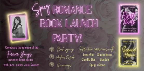 Author Julia Rowlen’s Spicy Romance Book Launch Party