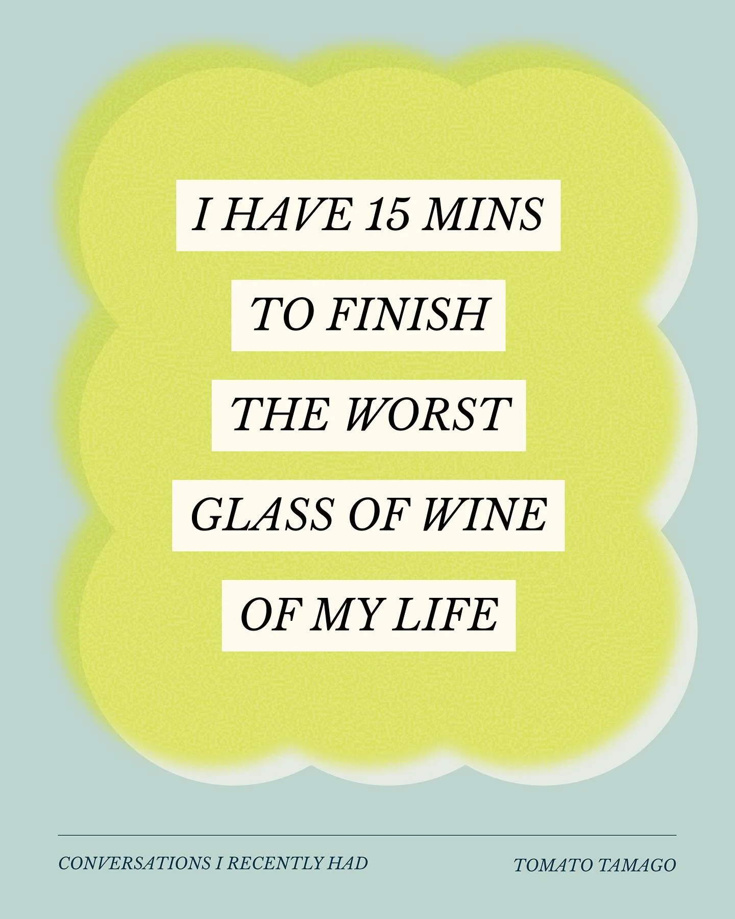 Shoutout to the guy who bought my glass!

#graphicdesigner #typography #girldinner