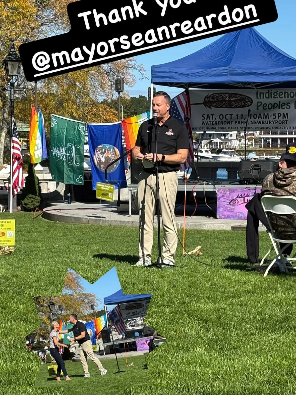 Honored to speak at Indigenous Peoples Day on the waterfront this morning. Huge thanks to imagine studios for organizing such a meaningful event. It&rsquo;s so important to continue learning, listening, and honoring the history and contributions of I