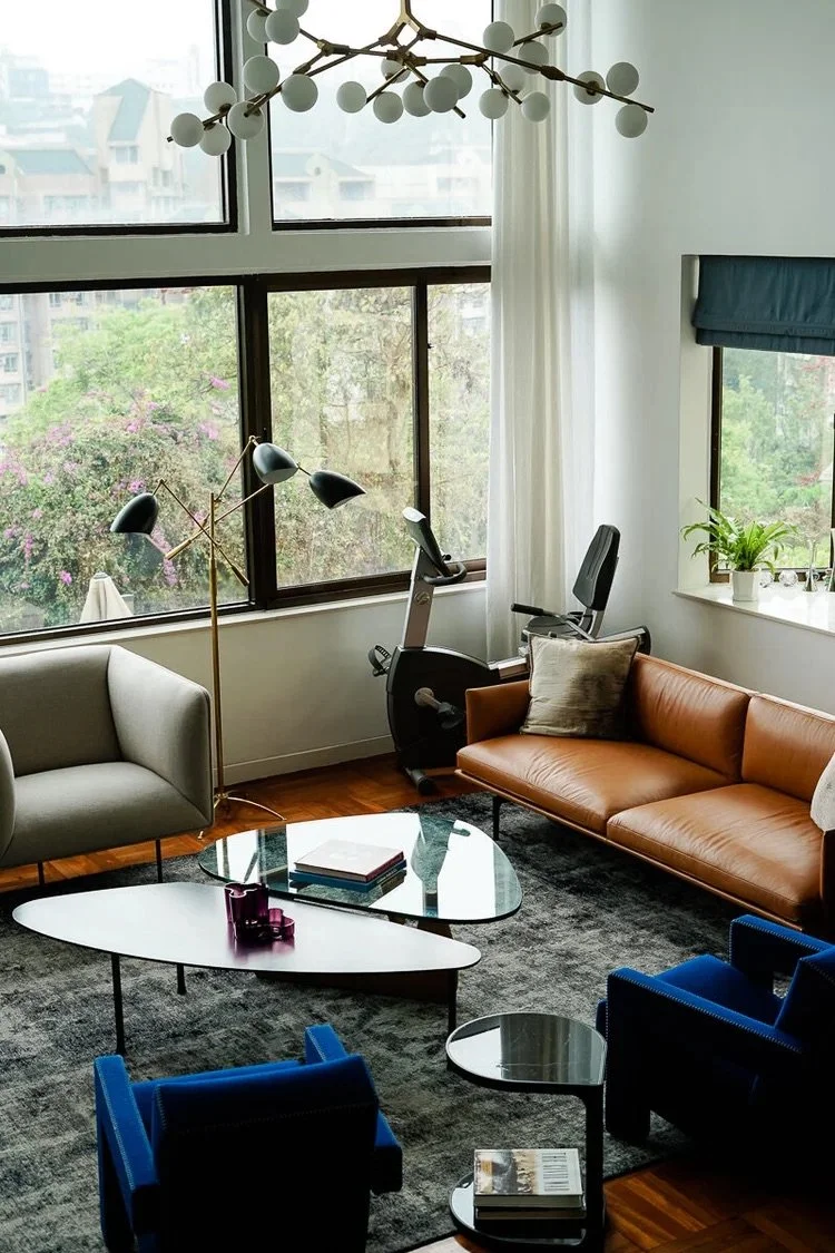 Interior living area with panoramic views — Lookout Landing, Stanley Hong Kong