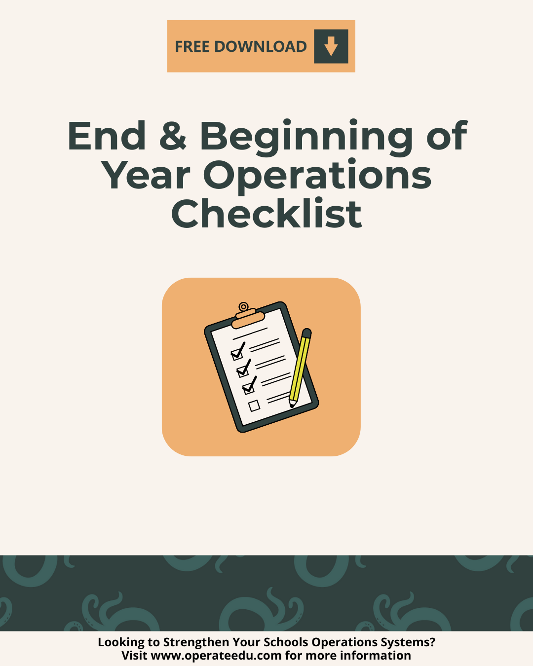 End & Beginning of Year Operations Checklist for K–12 Schools (Freebie)