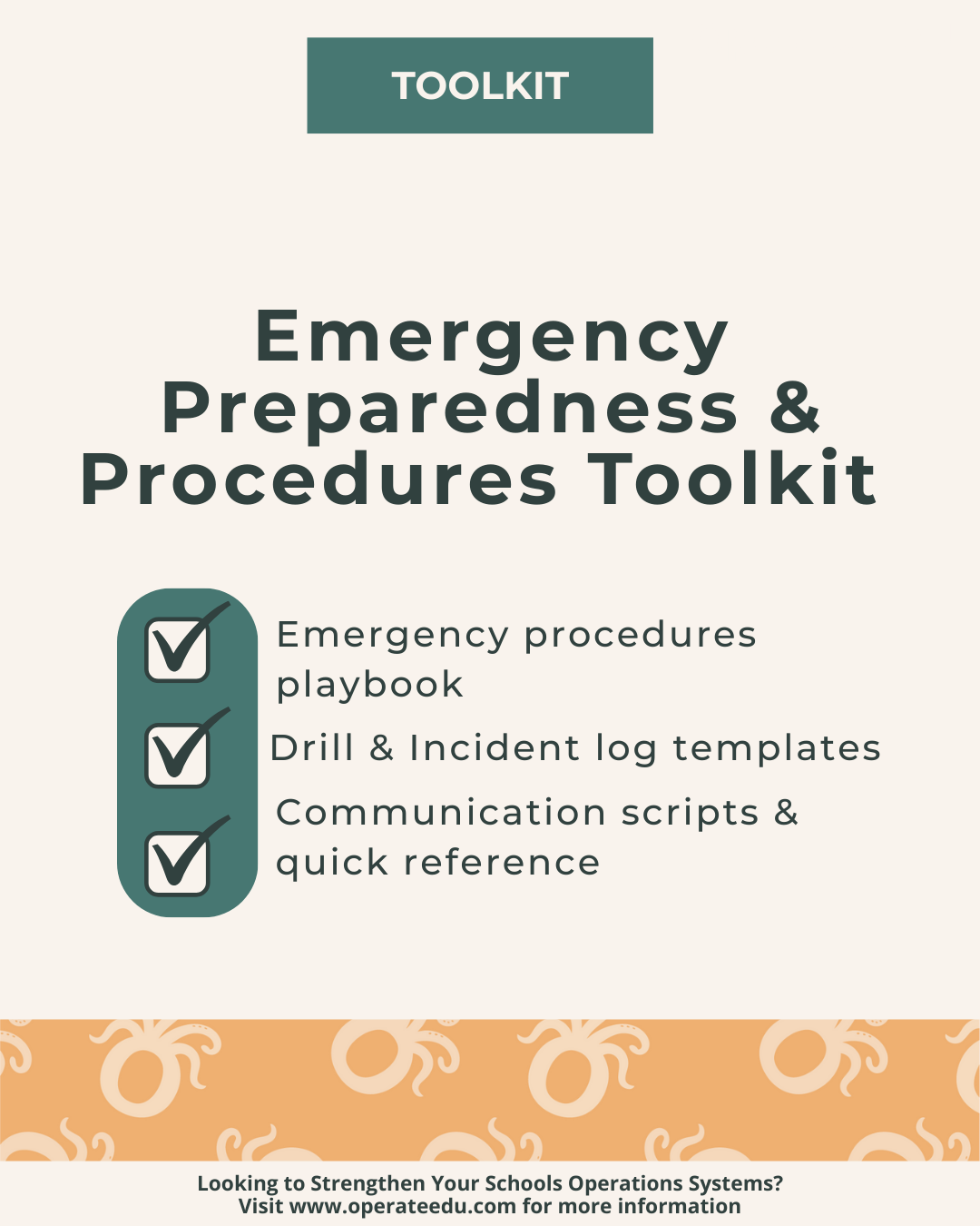 Emergency Preparedness & Procedures Toolkit for K-12 Schools