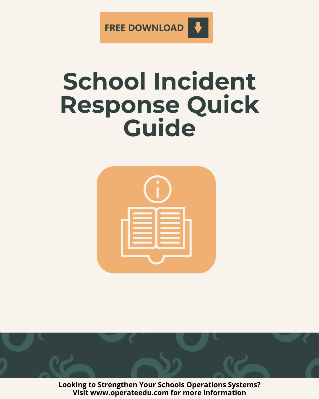 School Incident Response Quick Guide for K-12 Schools (Freebie)