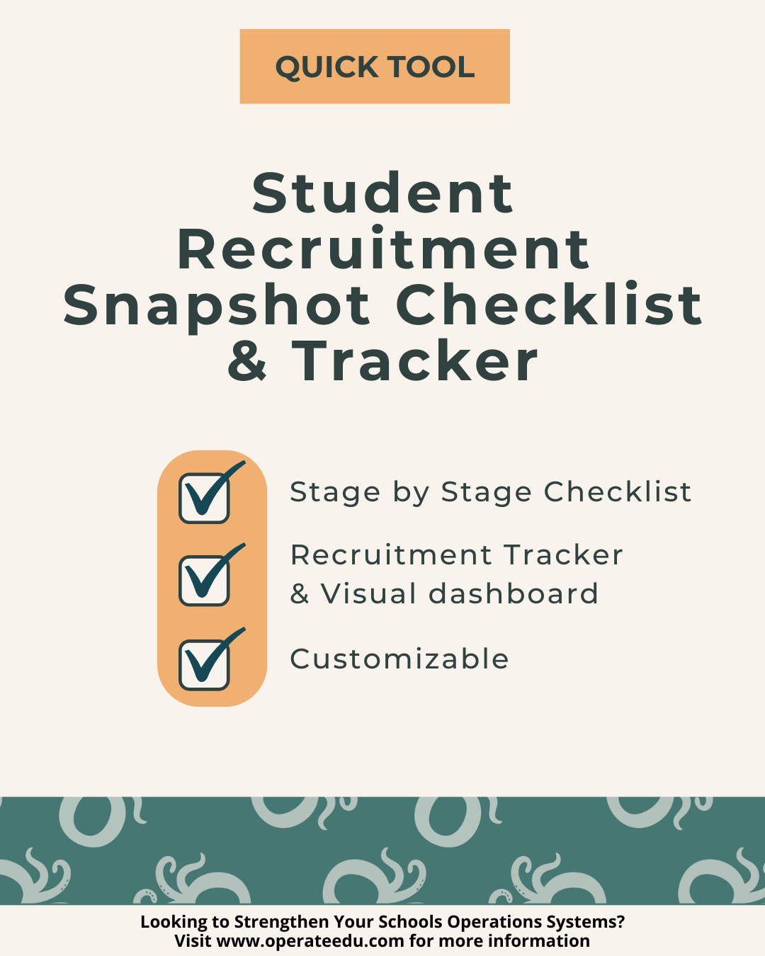 Student Recruitment Snapshot Tracker & Checklist for K–12 Schools