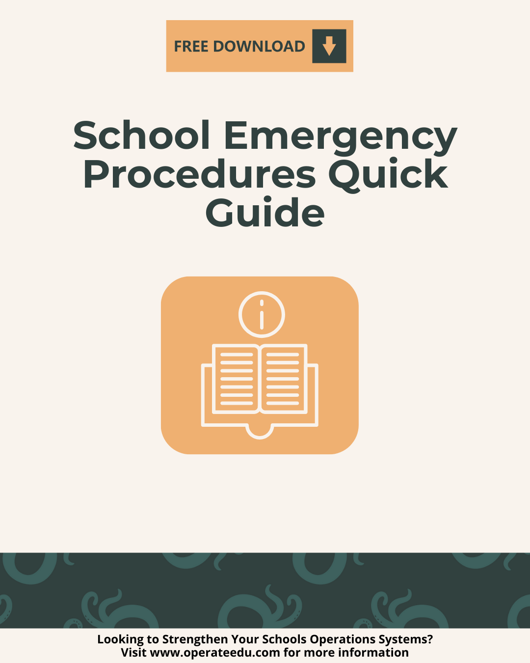 School Emergency Procedures Quick Guide for K-12 Schools (Freebie)