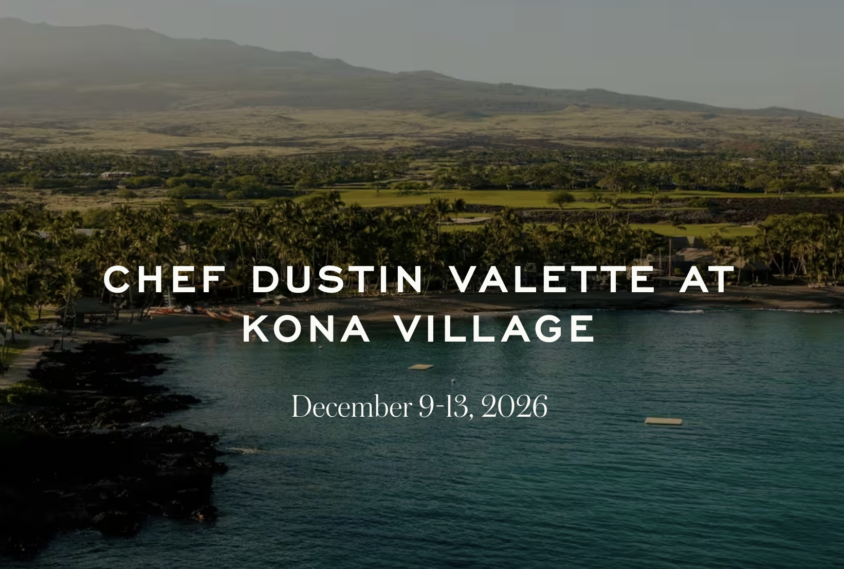 Dustin at Kona Village, Hawaii