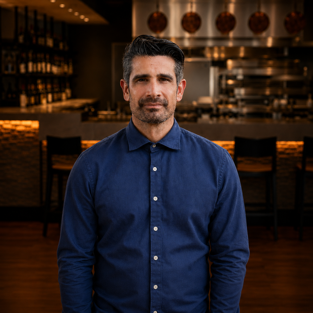 Portrait of Tome Escobar, Director of National Sales at Valette Wines.