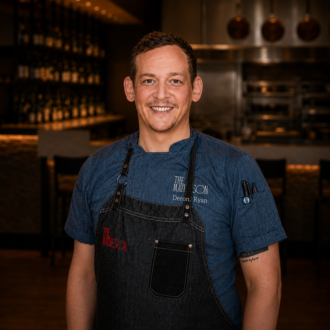 Portrait of Deron Ryan, Sous Chef at The Matheson.